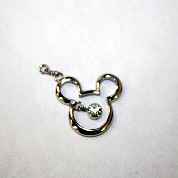 Silver Mickey Mouse Silhouette Pendant - Picture 3 of 4